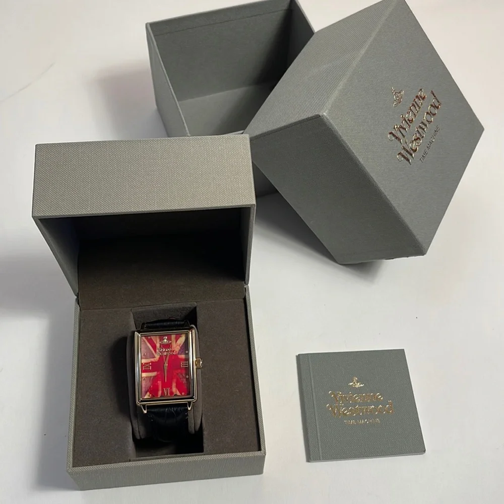 SOLD - Vivienne Westwood iconic UNION JACK IMPERIALIST WATCH NWT - Picture 5 of 10